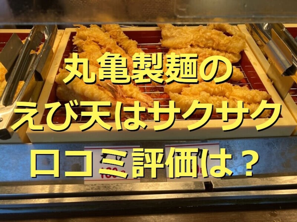 丸亀製麺「えび天」はサクサクふわふわ！口コミは？「えび天うどん弁当」まで実食レポ