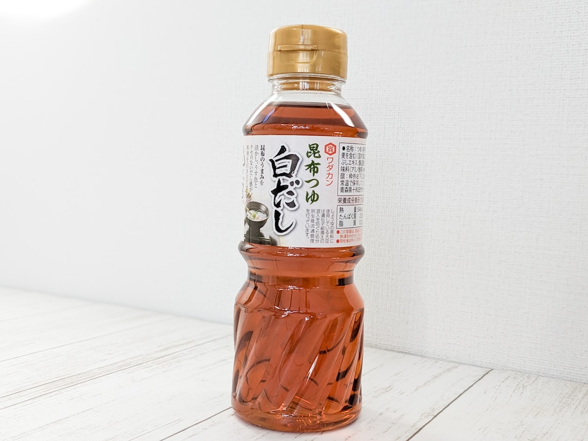 ダイソーで買える「ワダカン 昆布つゆ白だし」