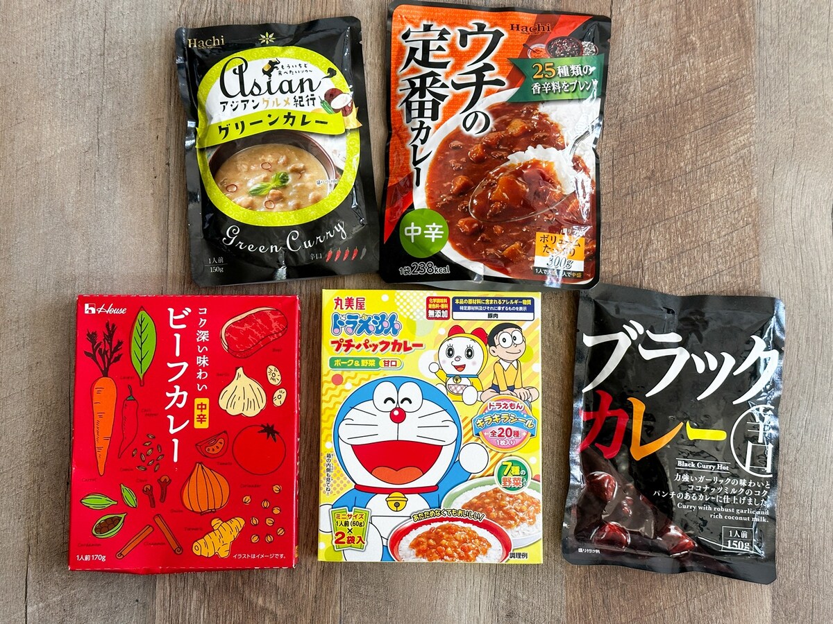 ダイソーレトルトカレーの種類