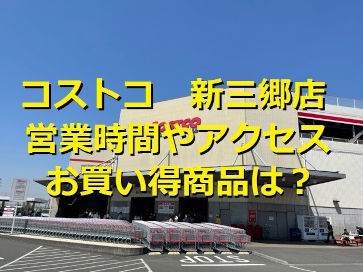 コストコ新三郷倉庫店の店舗情報！営業時間やアクセス方法は？クチコミや混雑情報も