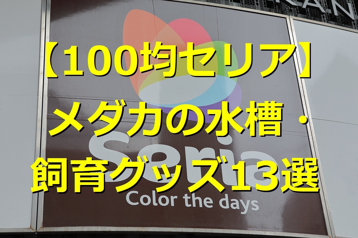 メダカ水槽100均セリア