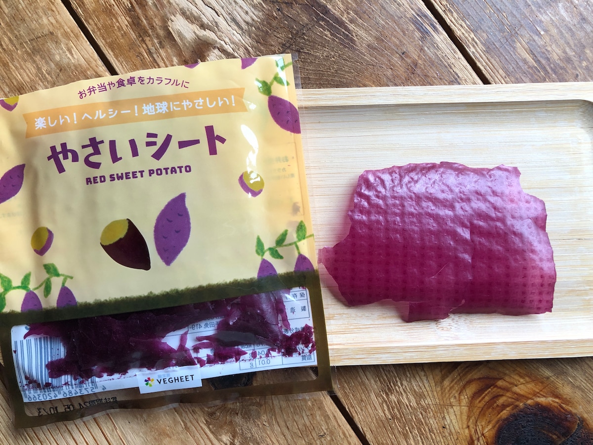 ダイソーの「やさいシート　ムラサキイモ」