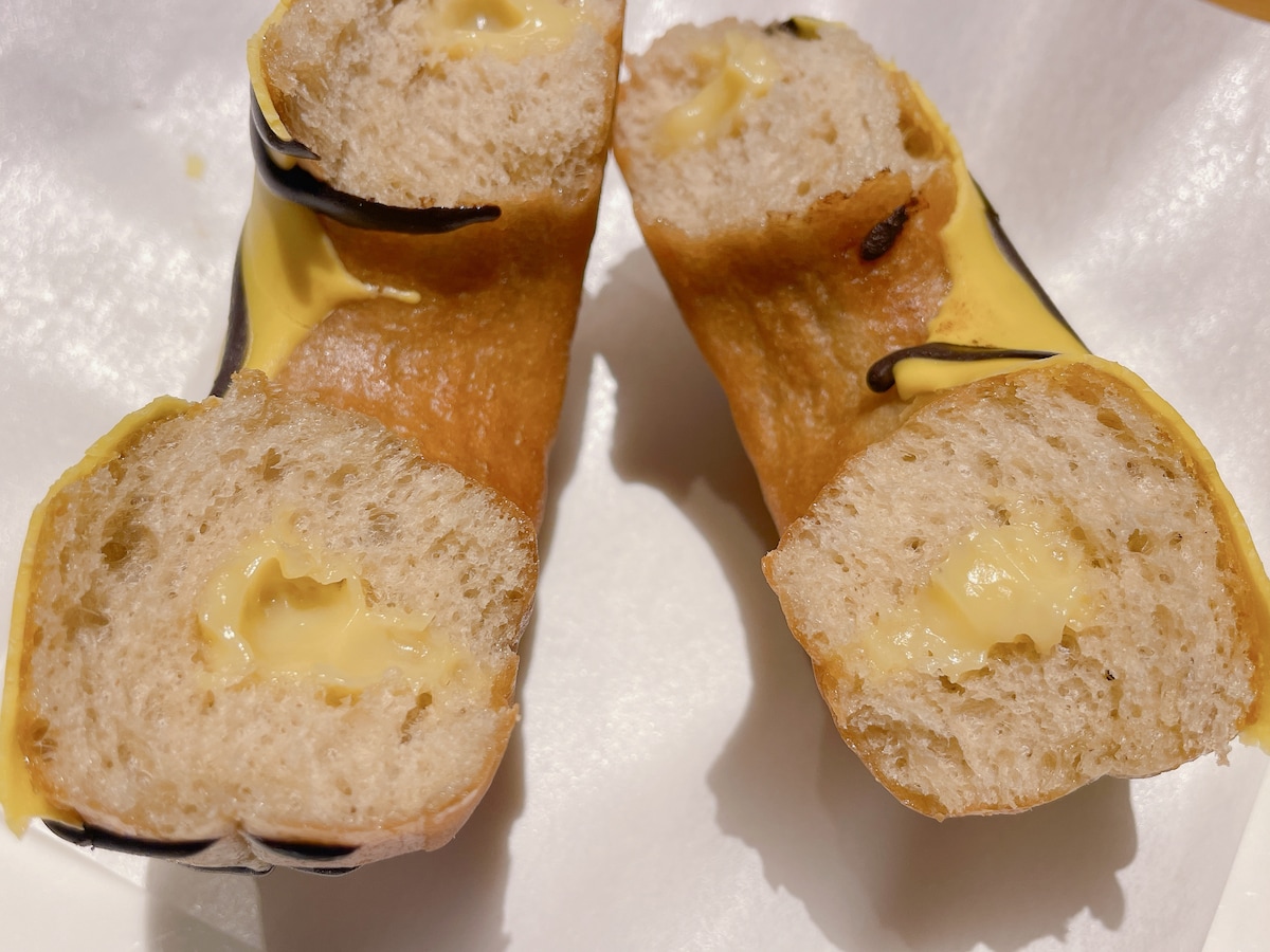 とろとろのバナナピューレが絶妙な食感