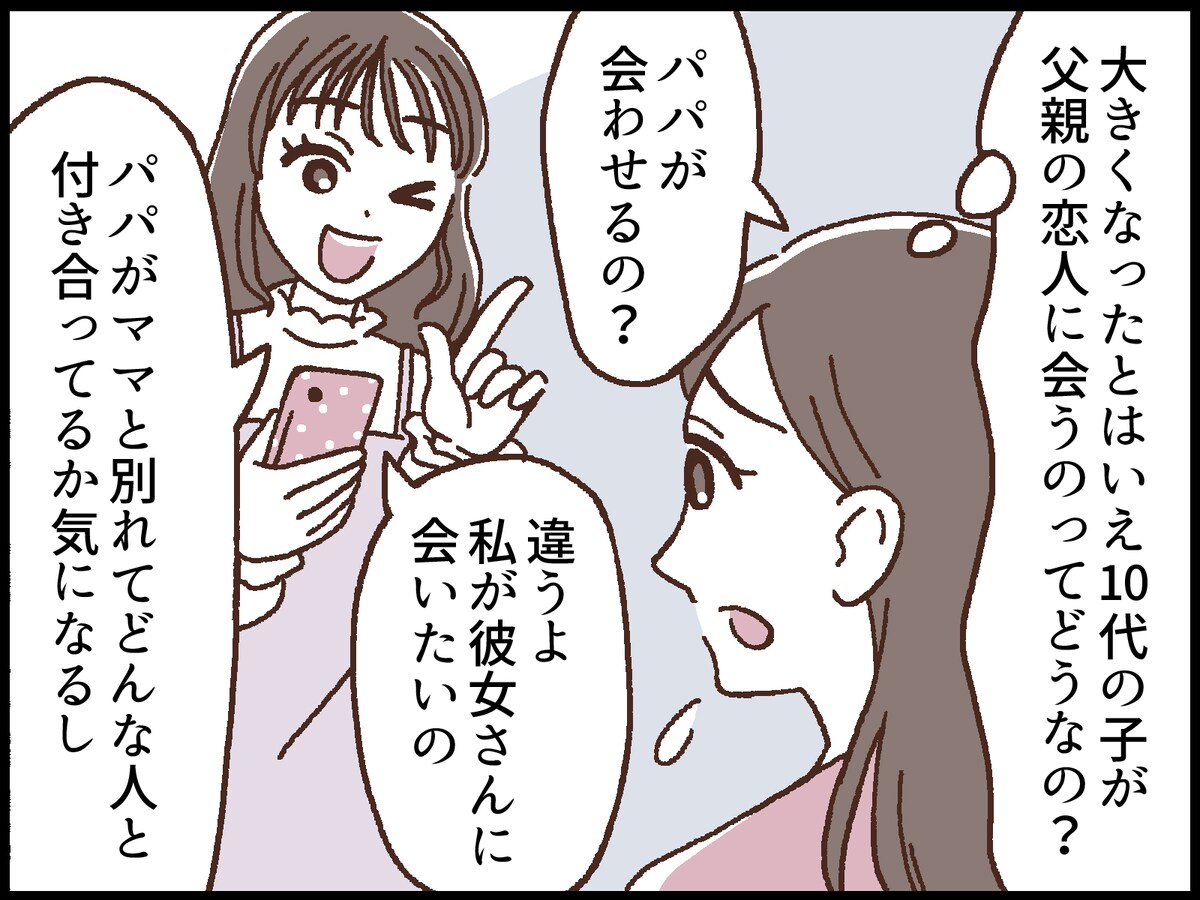元夫に懐く娘にモヤモヤ……