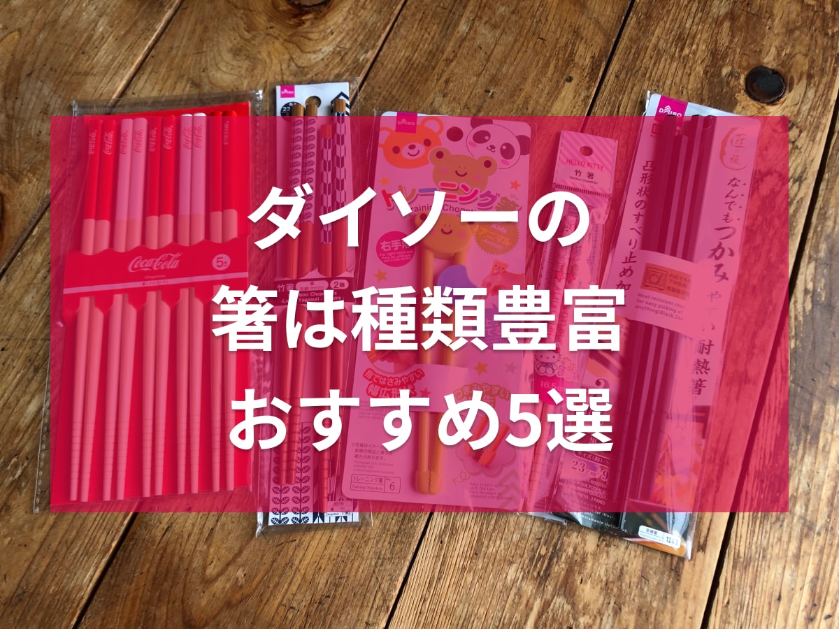 【100均】ダイソーの箸おすすめ5選！子供用トレーニング箸、箸立てや箸置きまで◎