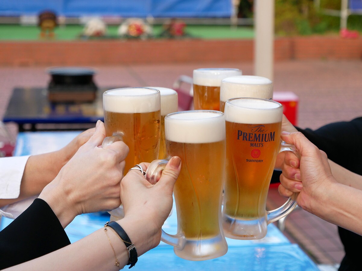 ハマ風を感じながらビールで乾杯！ 横浜高島屋 ビアガーデン星空GRILLにて筆者撮影