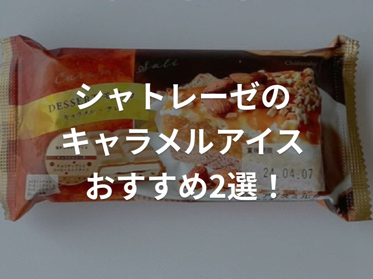 シャトレーゼのキャラメルアイス2選！デザートモナカとピュルテは塩味の効いた味わい