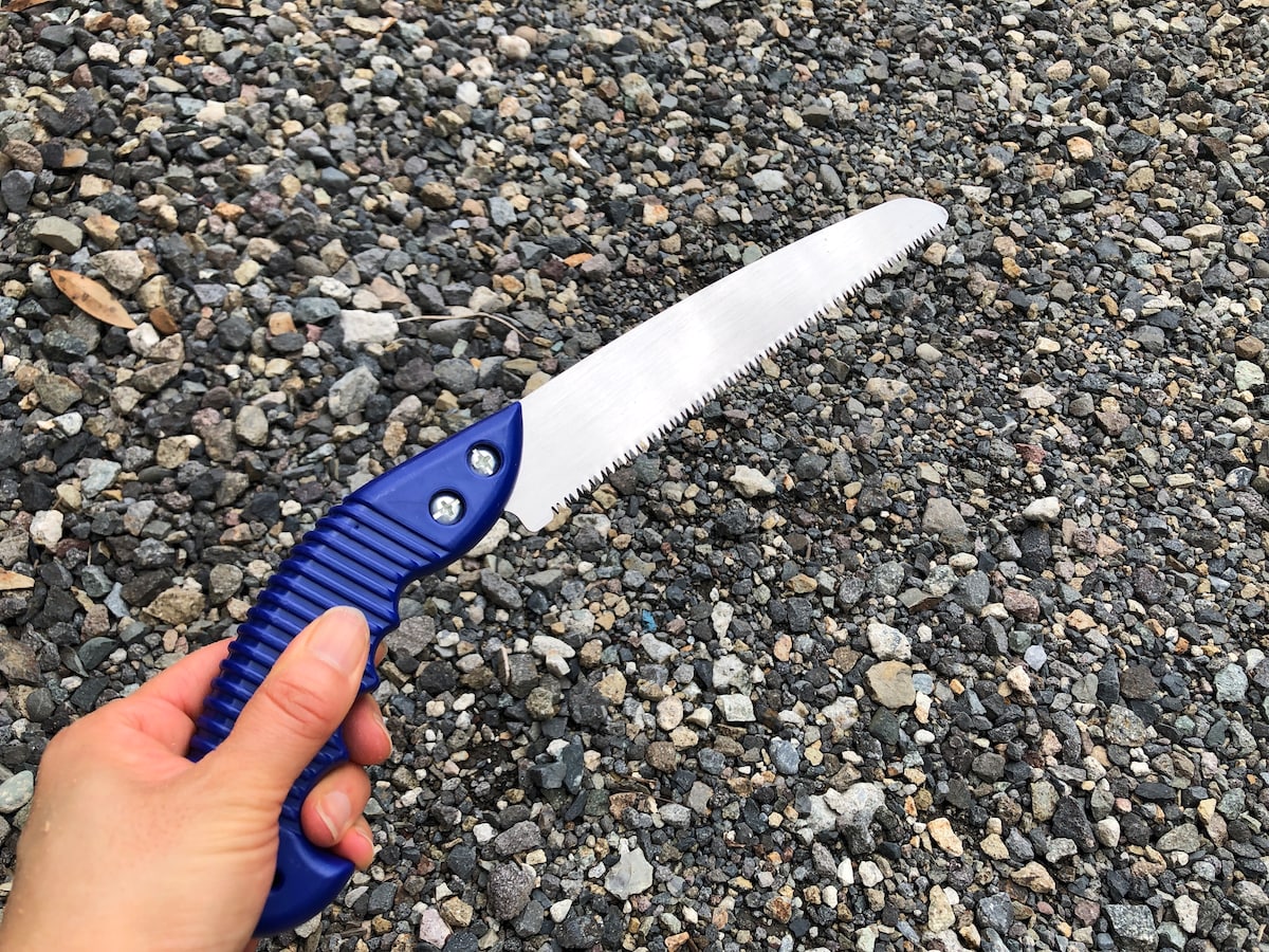「木工用のこぎり」の刃渡りは21cm