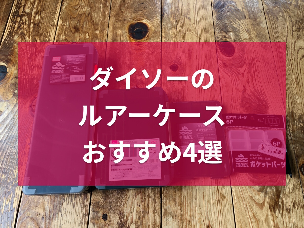 【100均】ダイソーのルアーケースおすすめ4選！売り切れるほど評判？サイズ感は？