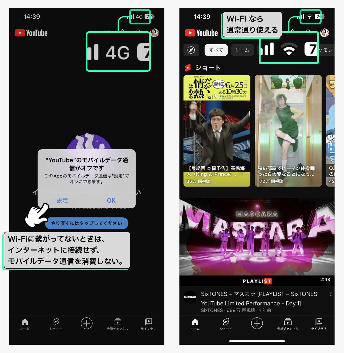 モバイル通信を禁止して毎月のギガ不足を回避する方法
