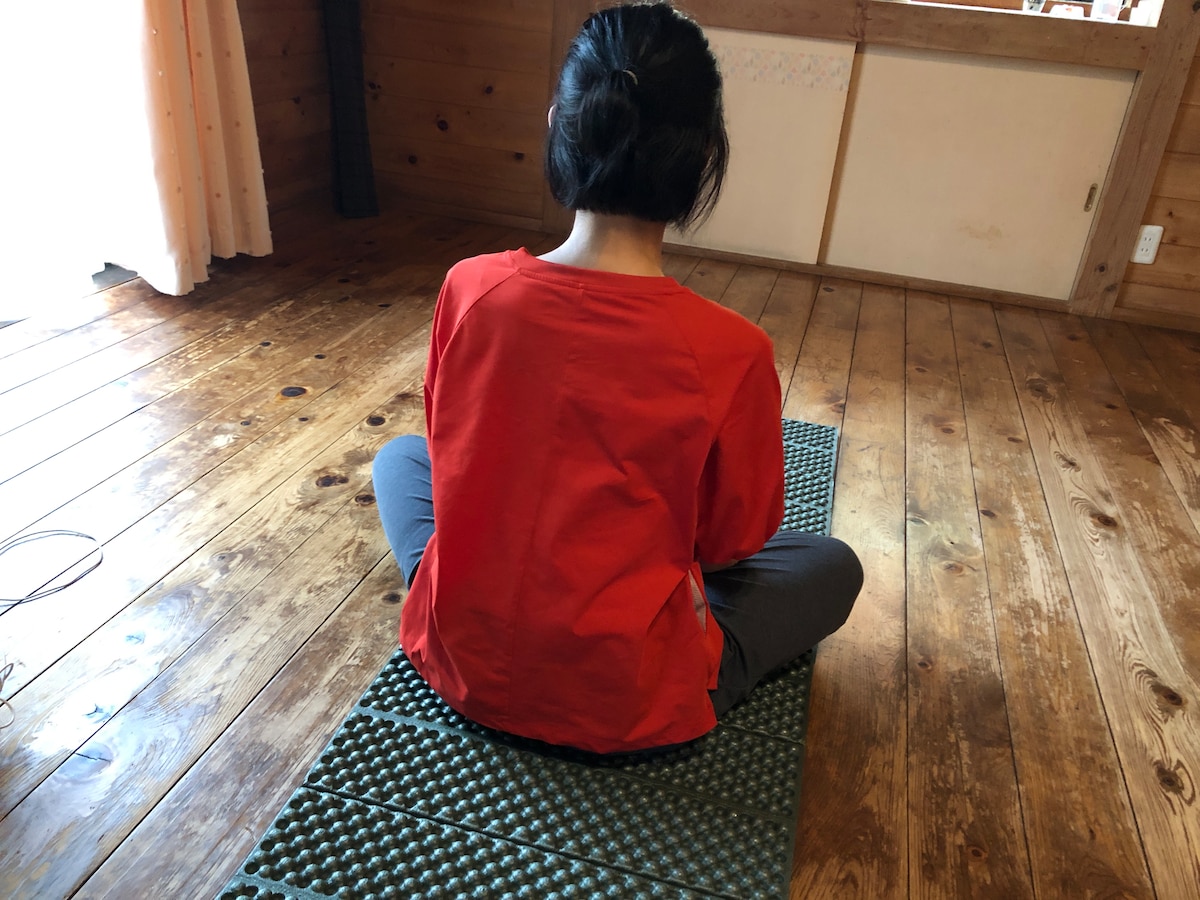 ダイソーの「レジャーマット」からお尻が落ちてしまうこともなかった
