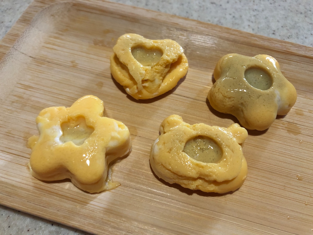 出来上がった卵焼き