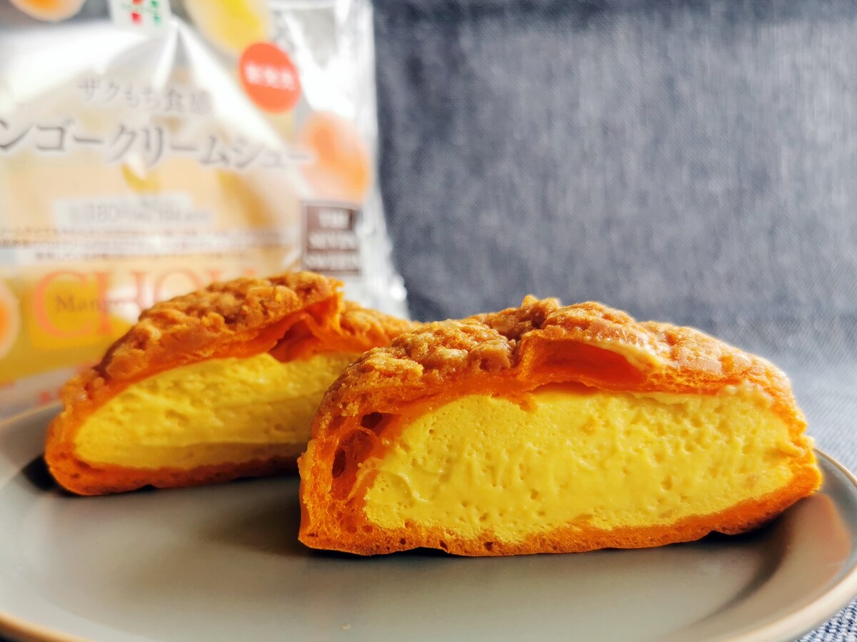 セブン‐イレブン「ザクもち食感 マンゴークリームシュー」
