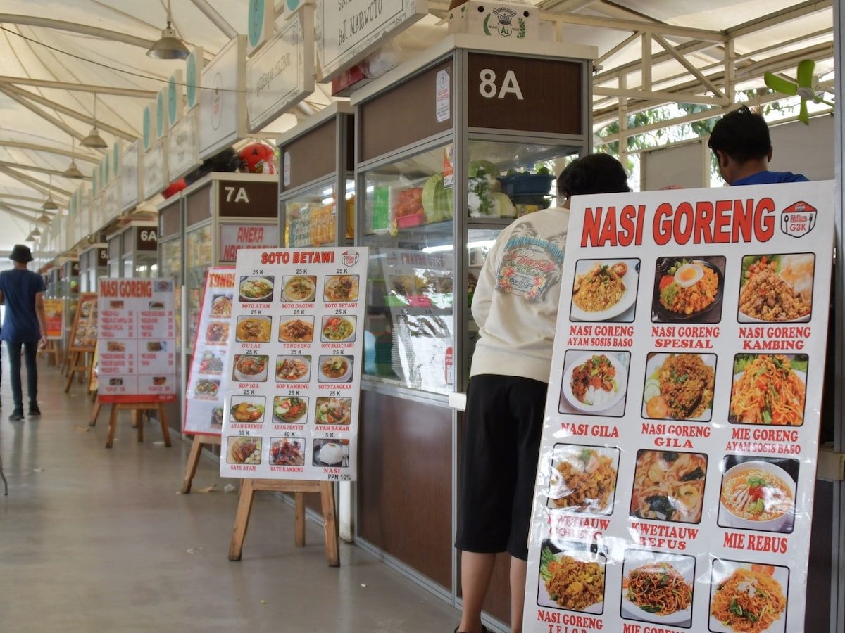 インドネシアのナシゴレン屋台