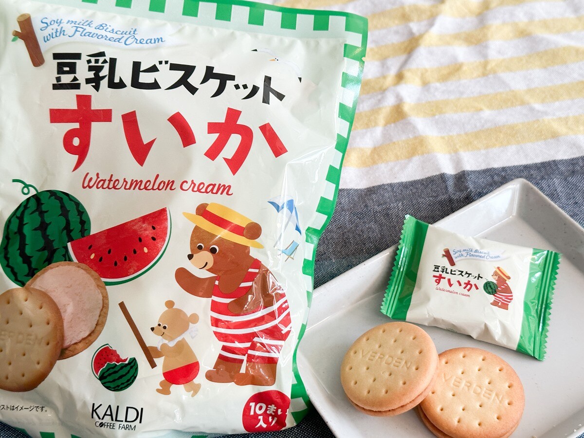 豆乳ビスケット　すいかクリーム