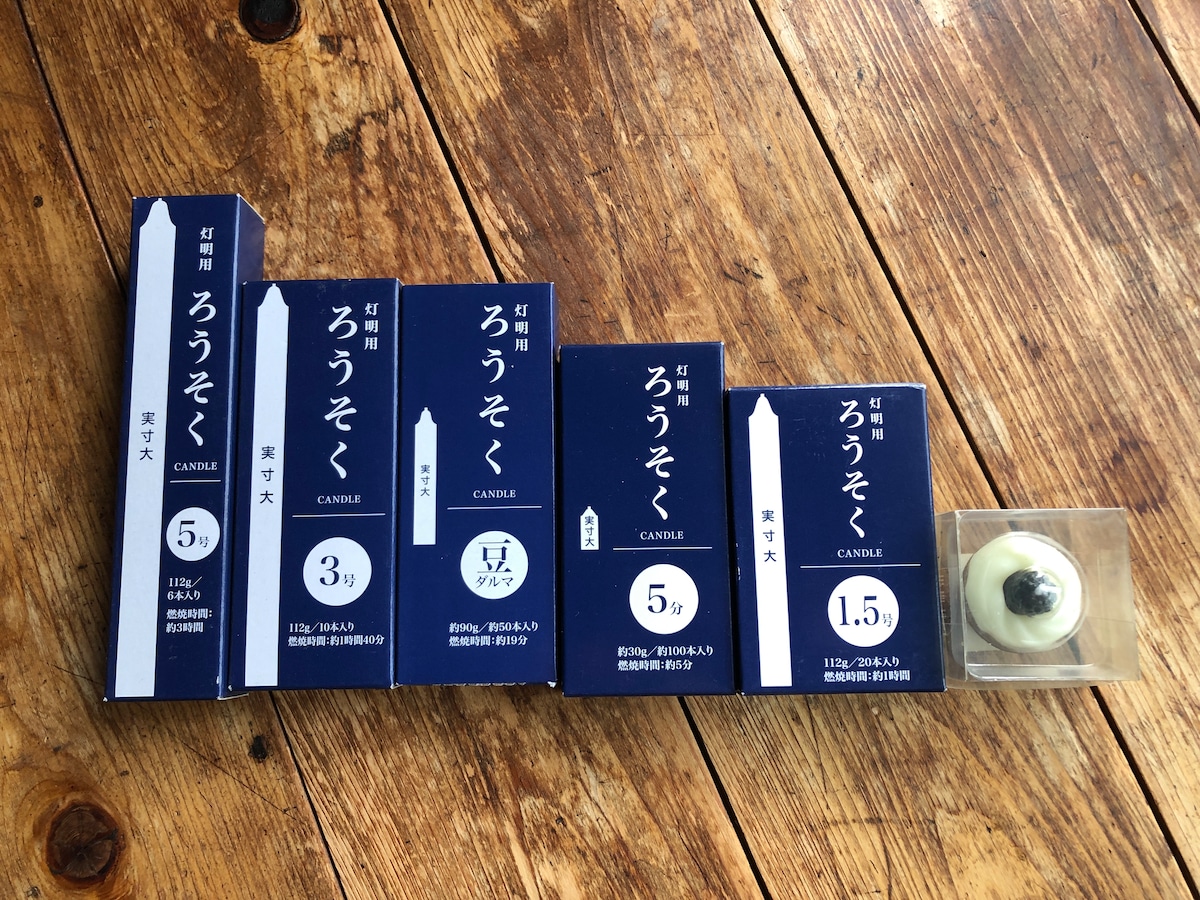 キャンドゥのろうそくは定番の形のものが多く、使いやすい