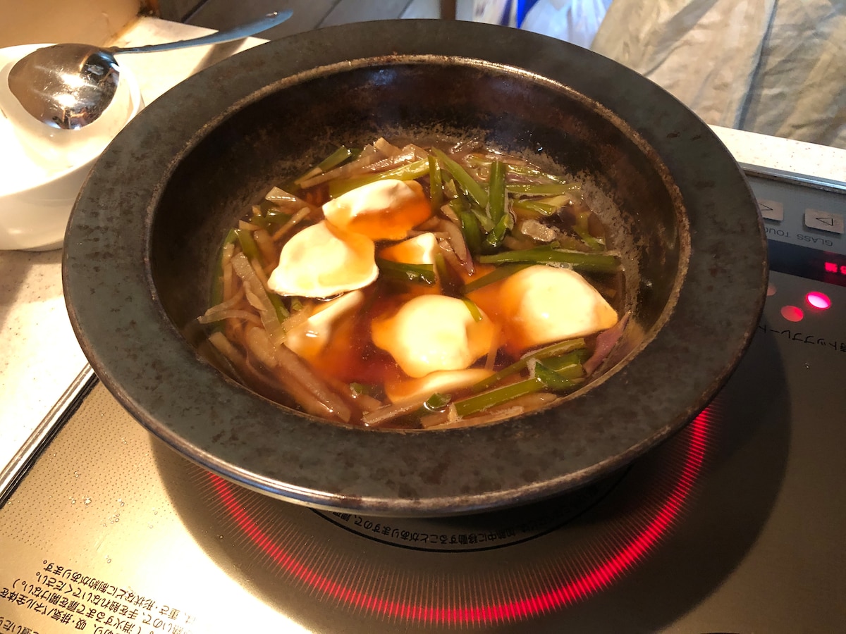 業務スーパーの「えび餃子」を具材と一緒に煮込むだけ
