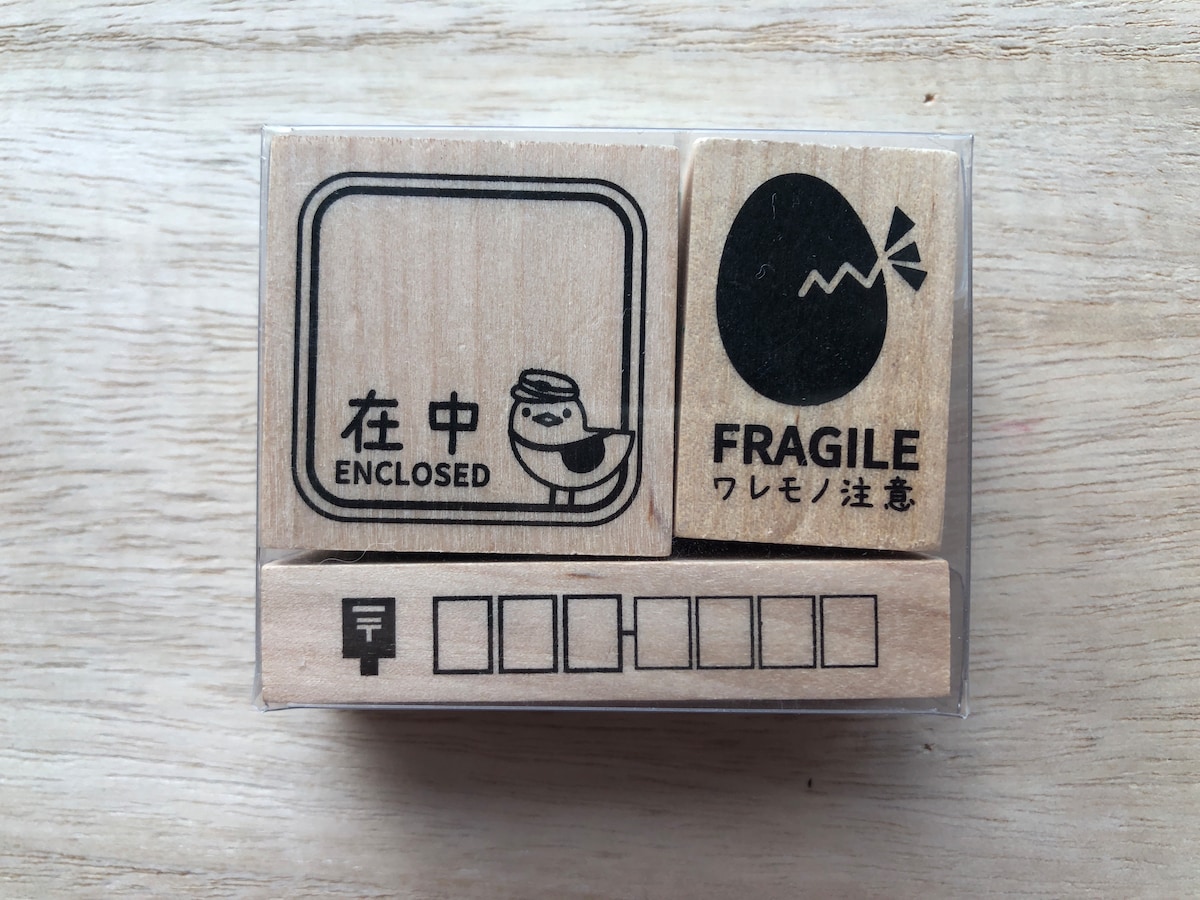 手紙でも使えるセリアの「ラバースタンプ」