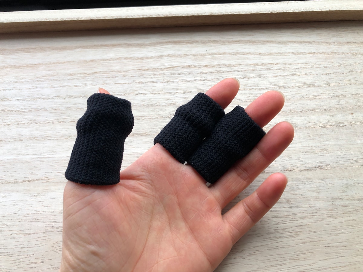 ダイソーの「指用サポーター」は強い圧迫はない