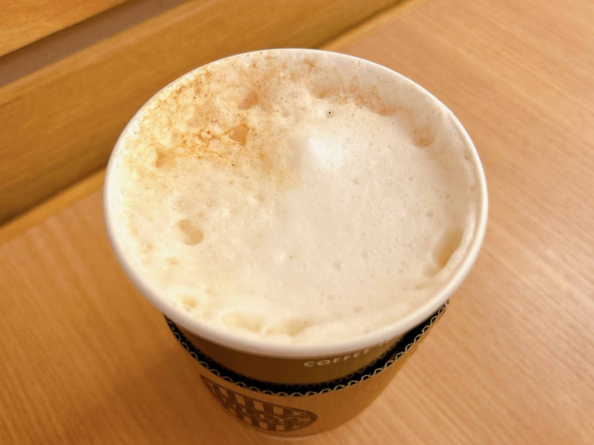 タリーズの「チャイミルクティー」はミルク感たっぷりで初心者さんでも飲みやすい