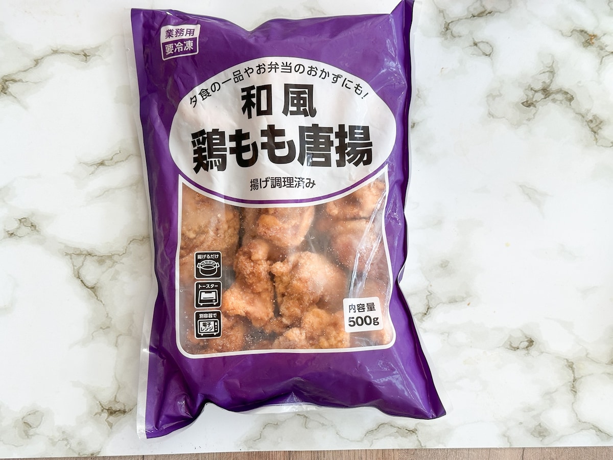 業務スーパーセール対象の「和風鶏もも唐揚げ」（冷凍）