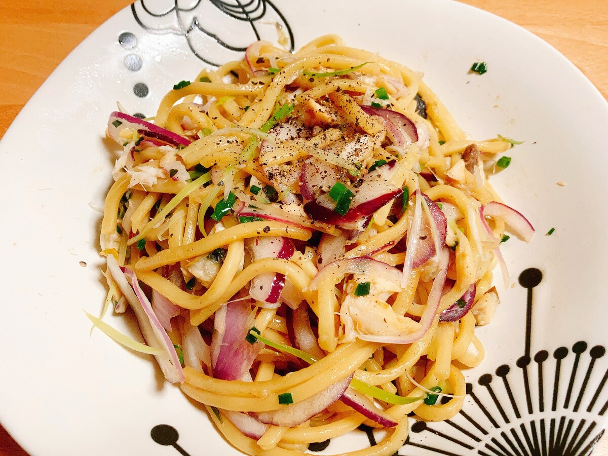 コストコ　汁無しさばラーメン