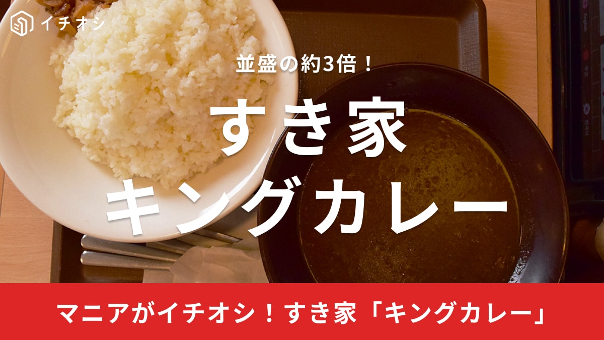 すき家「キングカレー」は重量級でおすすめ