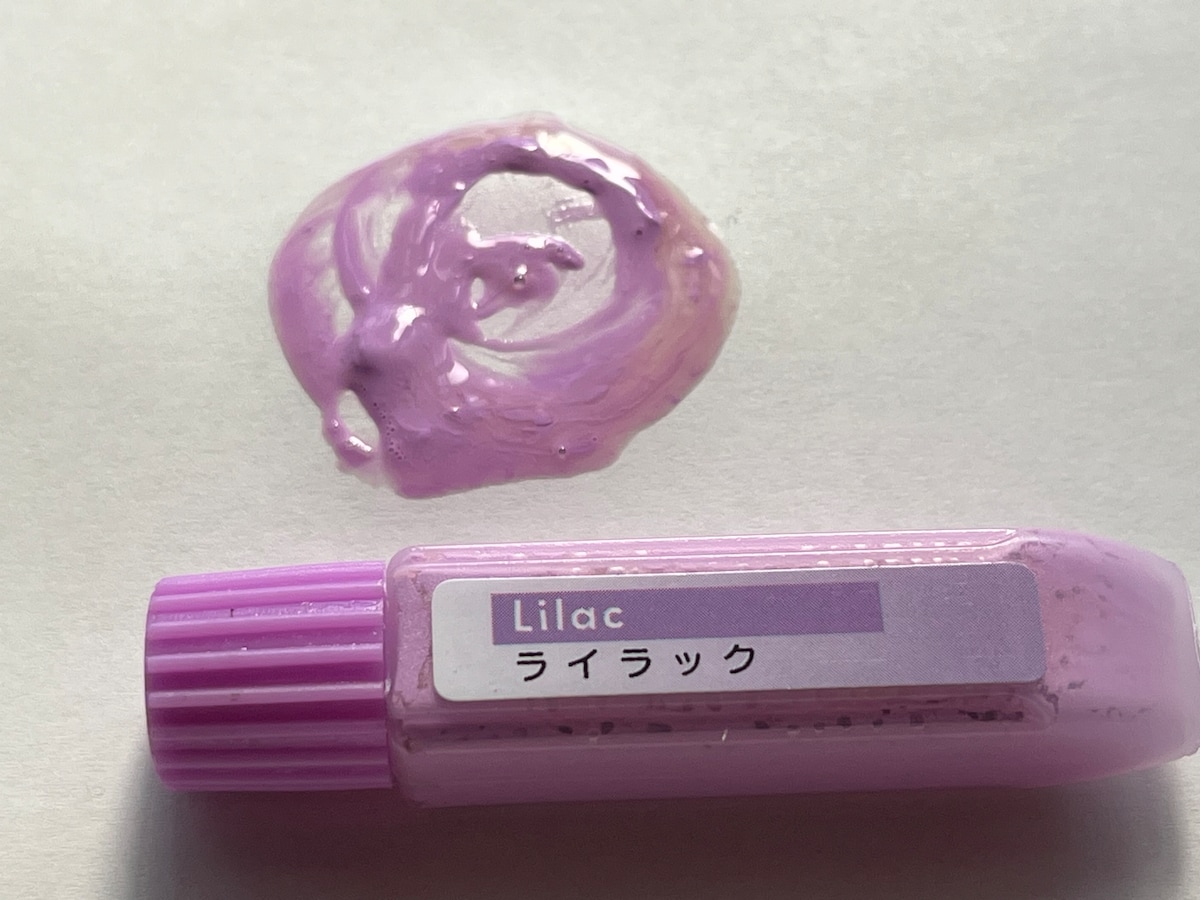 セリアの「水彩えのぐ　パステルカラー」のライラック