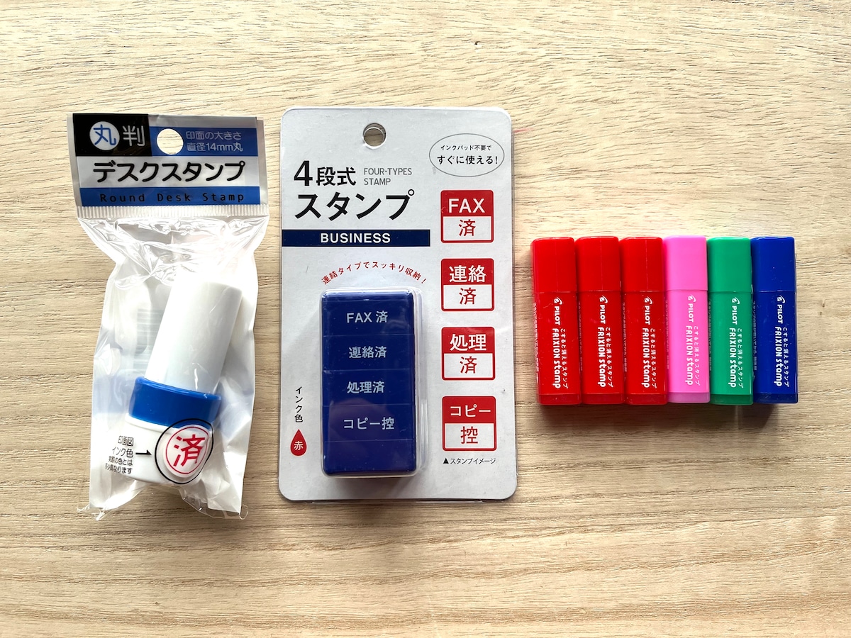 キャンドゥの「ハンコ」はオフィスで使える！ 消せるハンコも◎