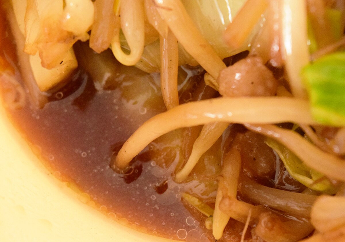 豚小間肉も入っているようですが小さすぎて存在感がありません