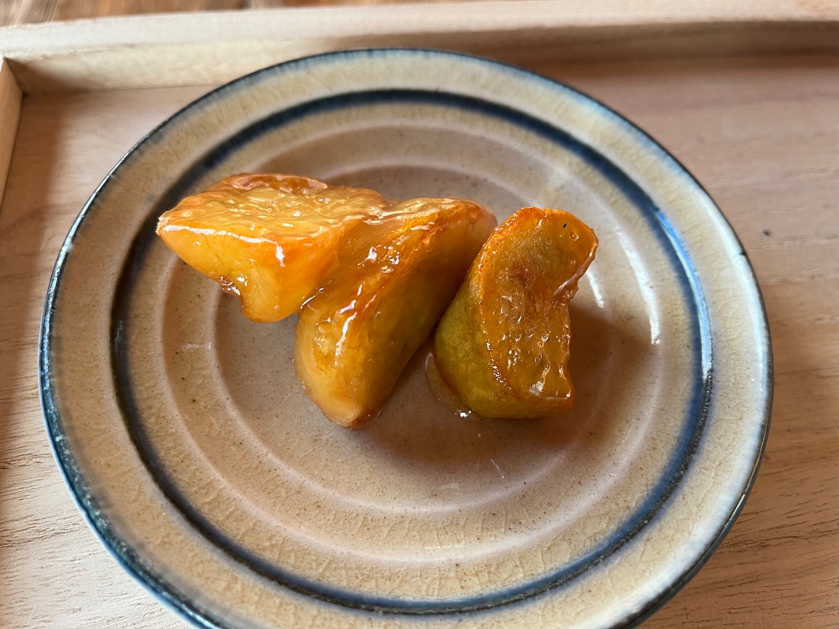 業務スーパーの「中華ポテト おさつの時間」は外側がパリッとしている