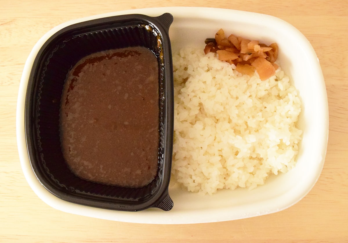 カレーとごはんの分量はバランスがいいですね
