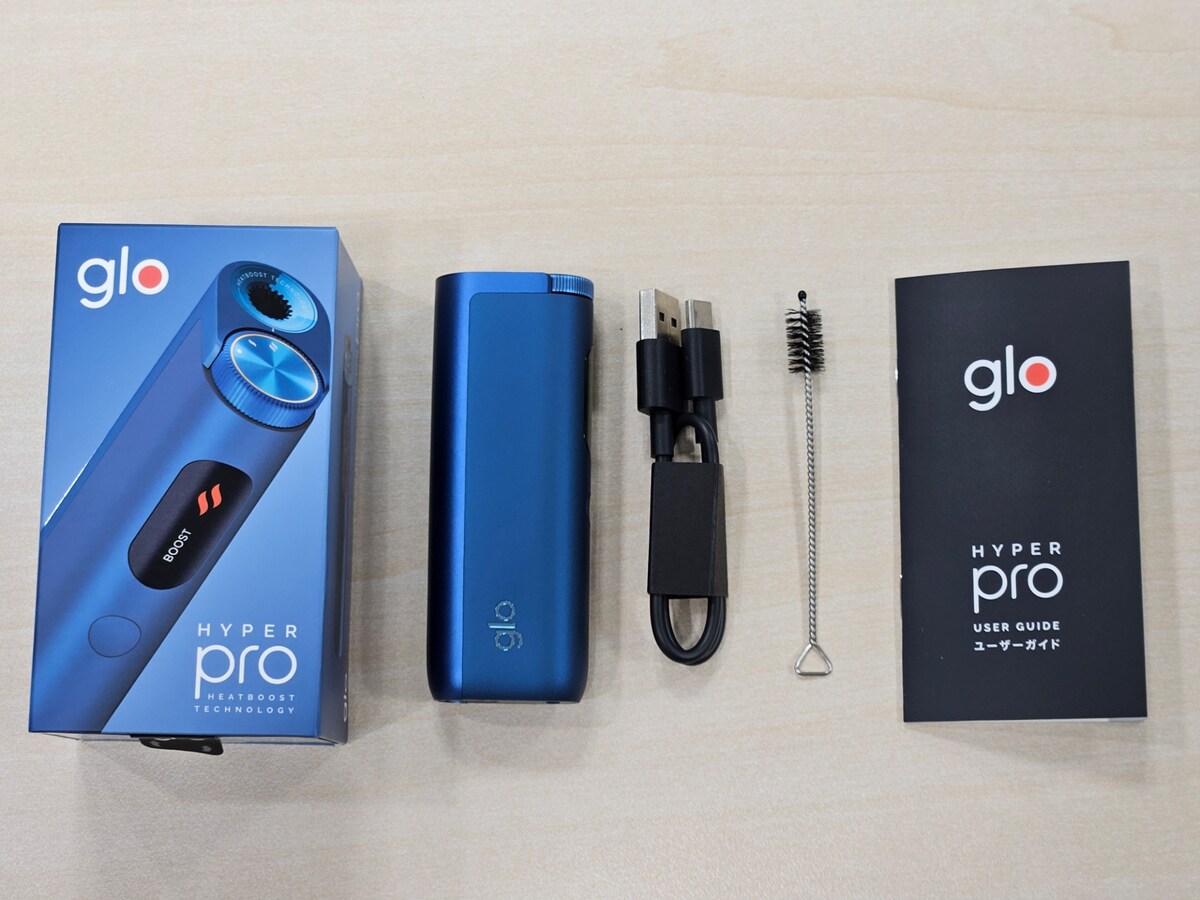 「glo hyper pro」の同梱物