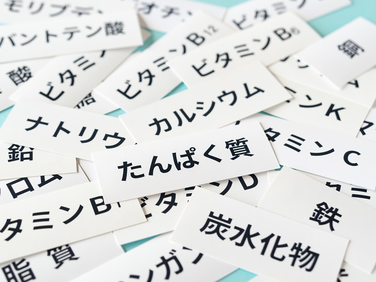 完全栄養食に含まれる「栄養素」って？