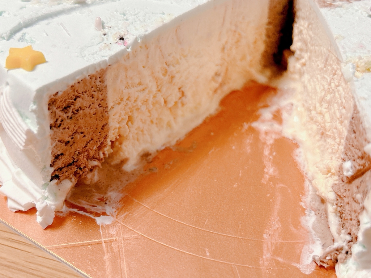 デコレーションと撮影タイムを満喫しすぎるとアイスが溶けてケーキが食べにくくなるので注意