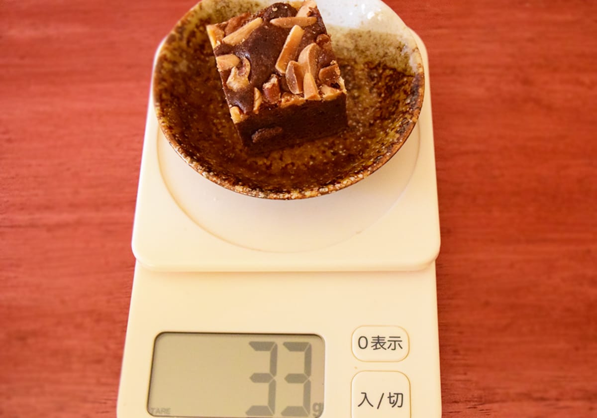 1個あたりの重さは33gです。