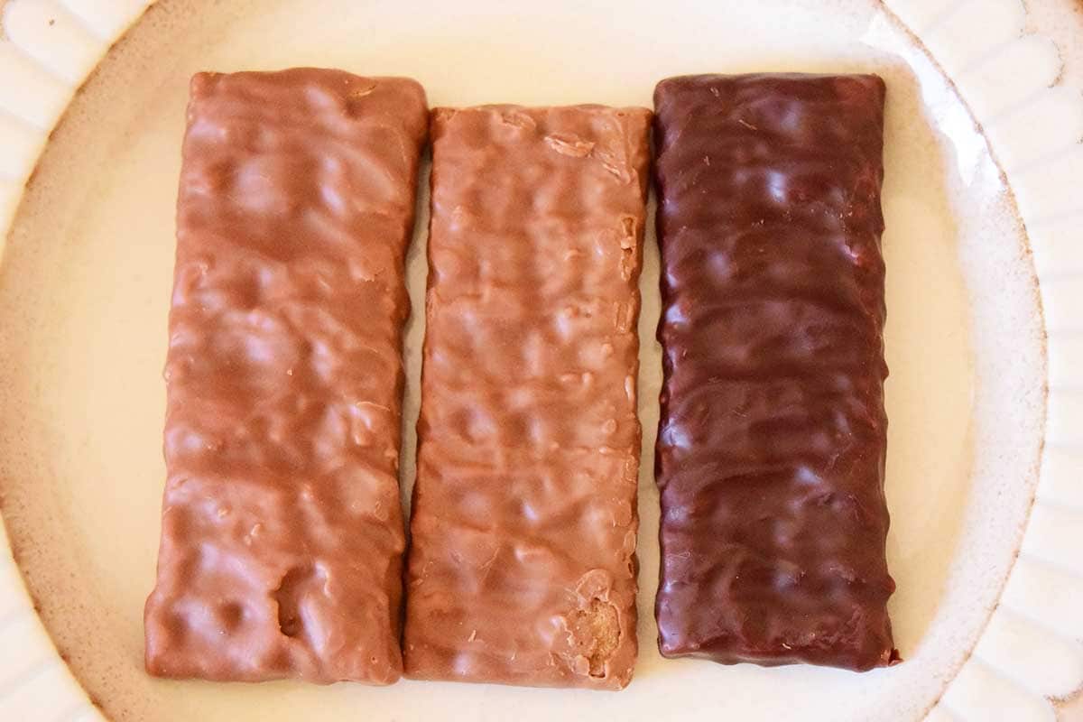 パイショコラの大きさは3種類ともに同じ。