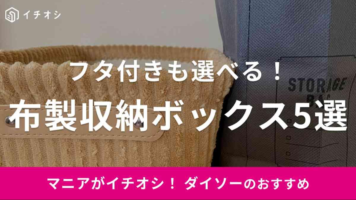 ダイソーの布製収納ボックスがおすすめ