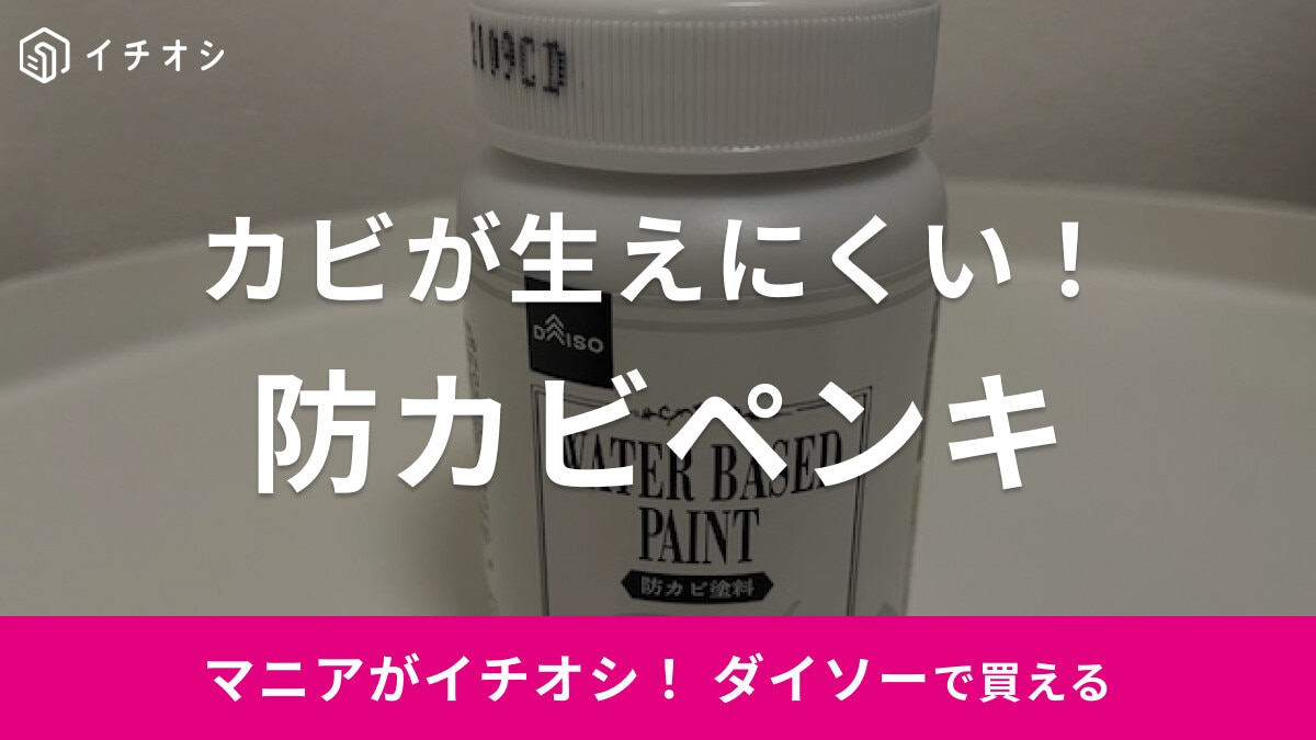 ダイソーのペンキ「防カビ水性塗料」はカビが生えにくい環境を作る便利アイテム！