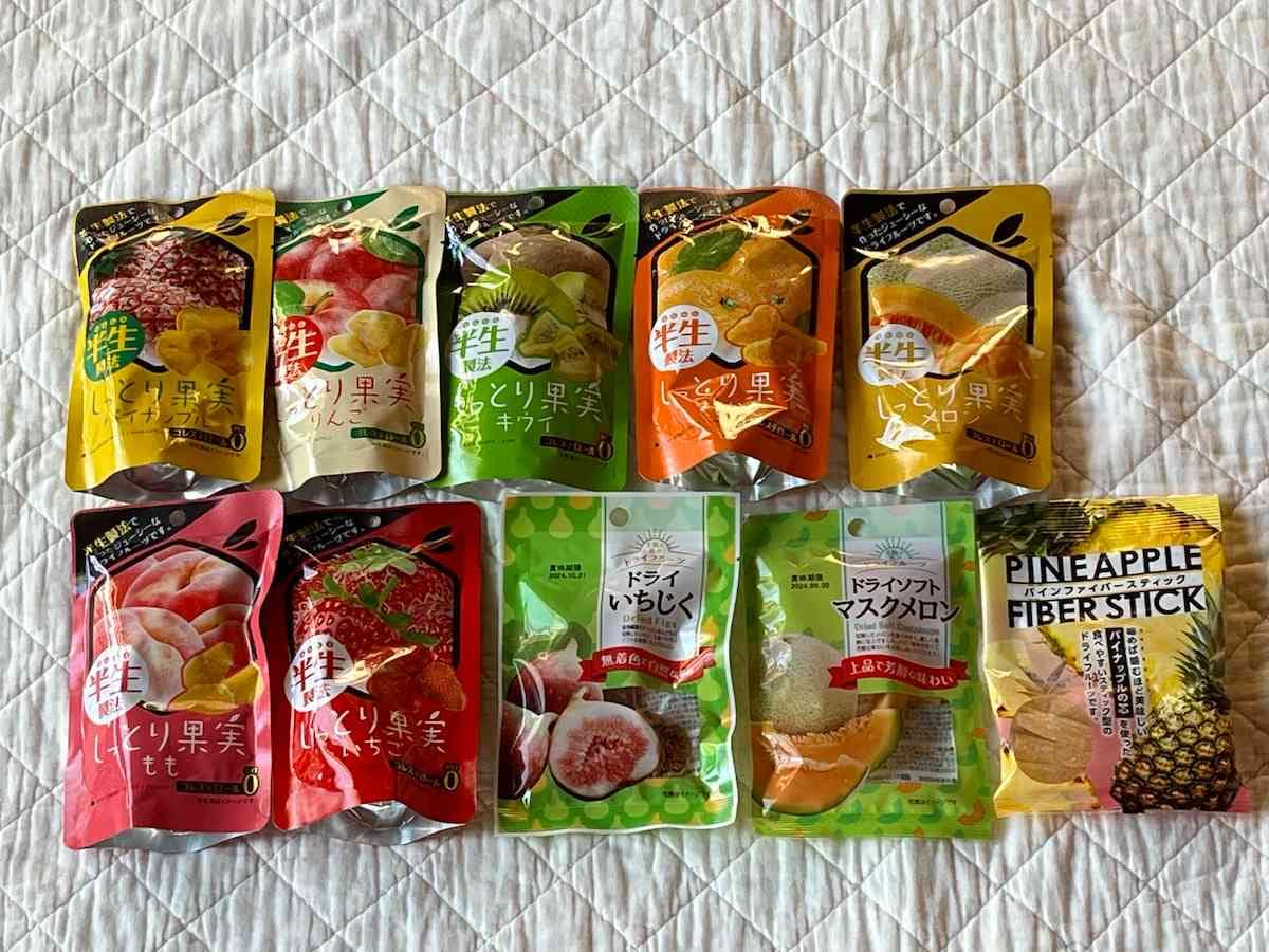 ダイソーのドライフルーツは110円（税込）で種類が豊富