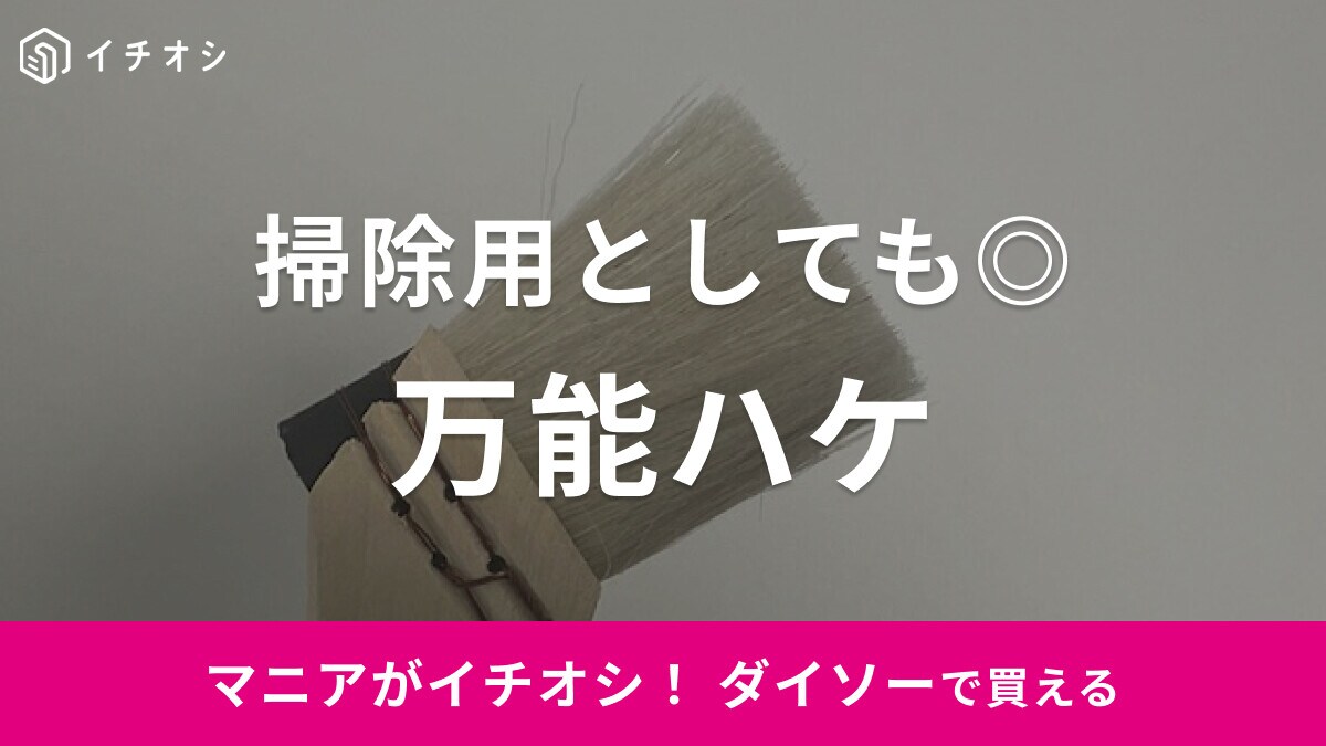 ダイソーの「万能用ハケ」は30mmで便利なサイズ感！ペイント以外にも使える⁉