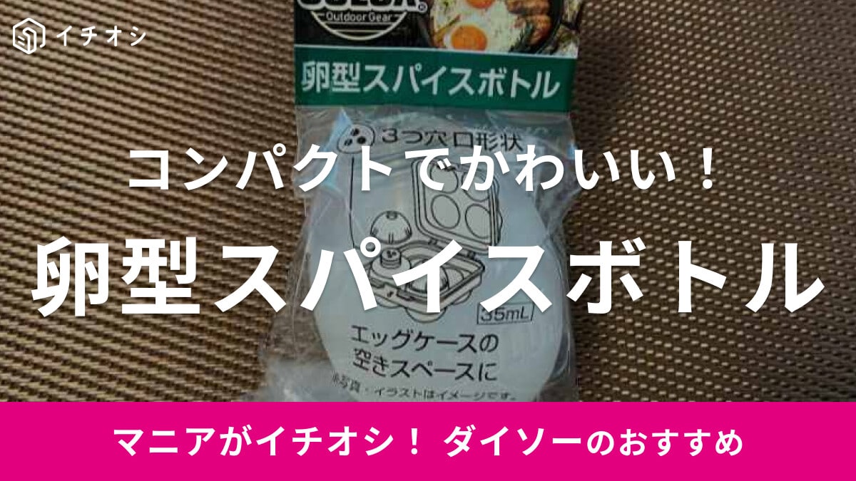 100均【ダイソー】の卵型がかわいいスパイスボトルを紹介！卵ケースに入るって本当？