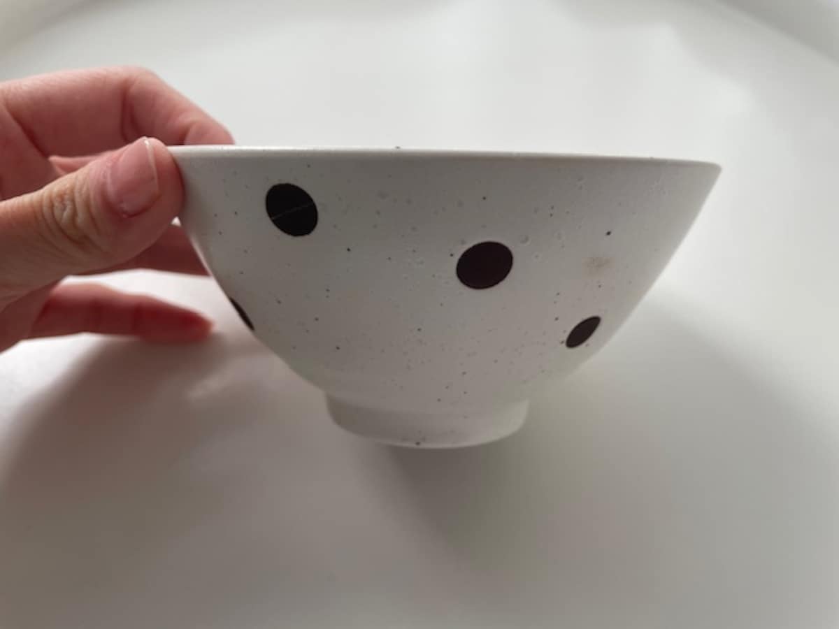 「茶碗 小玉」は水玉のデザインが◎