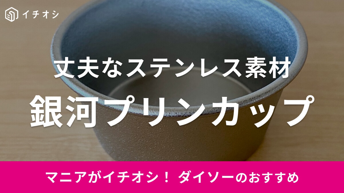 100均ダイソーの「銀河プリンカップ」は丈夫なステンレス製！繰り返し使えるのが◎