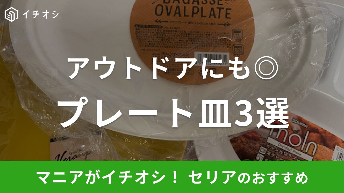 【100均】セリアの「プレート皿」おすすめ3選！プラスチックなどアウトドアで重宝！