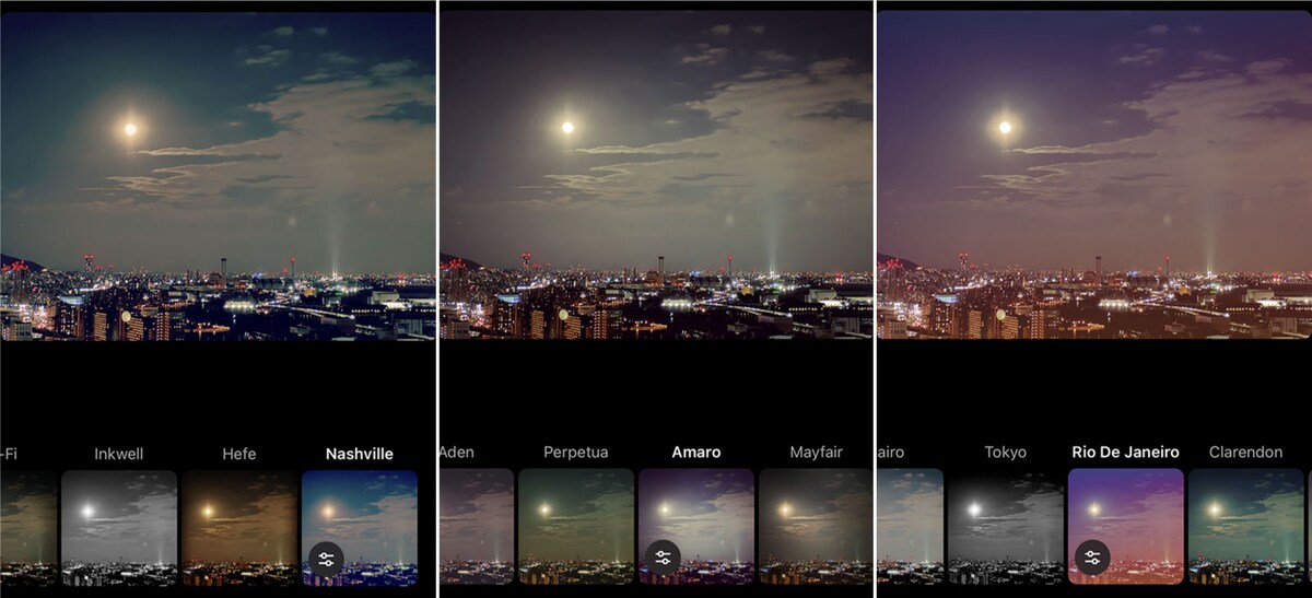 左から、Nashville、Amaro、Rio De Janeiro。