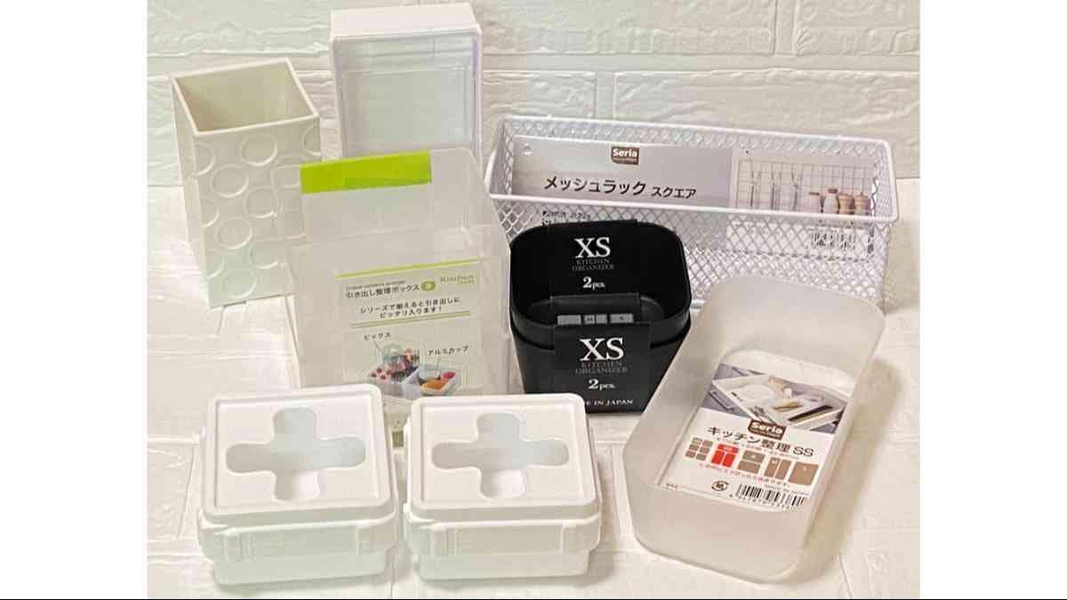 セリアの小物収納グッズは種類が豊富