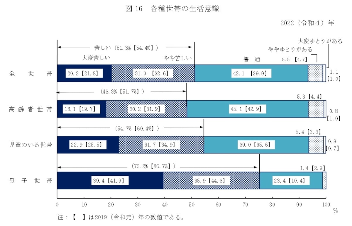 出典：厚生労働省「2022（令和4）年 国民生活基礎調査の概況」