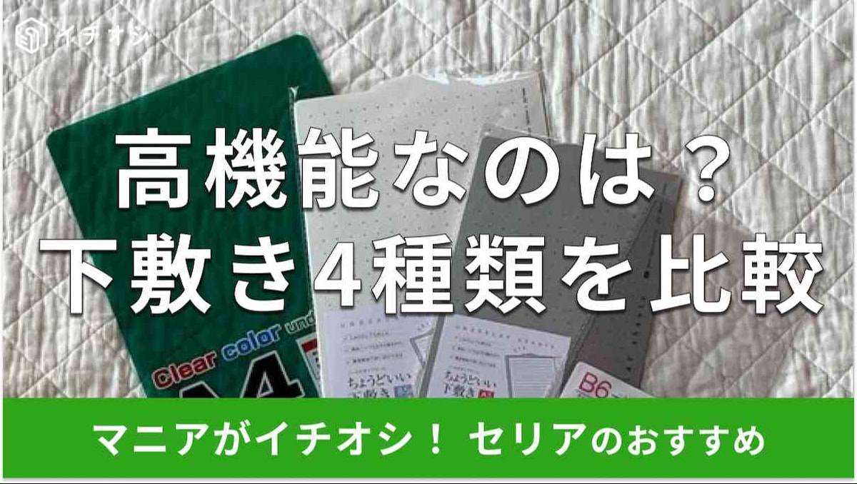 セリアの下敷きおすすめ4選