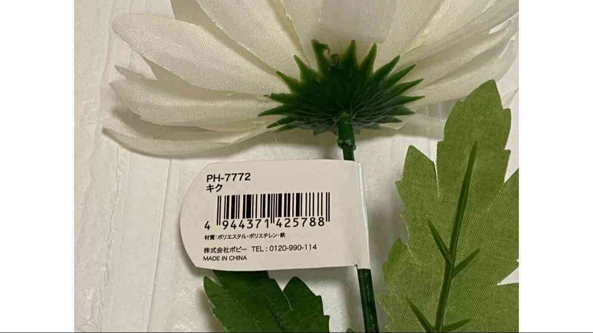 セリアの「キク」は仏花としても活躍